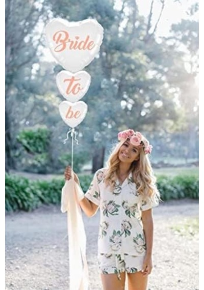 Bride To Be Beyaz Kalp Folyo Balon Set 256
