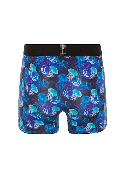 Farm Animals Jellyfish Desenli Boxer Lacivert