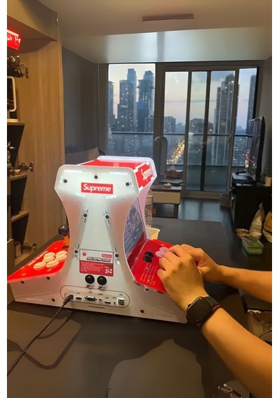 Supreme Çift Arcade Kol 10inç Çift Ekran 3000+ Oyunlu Retro Arcad