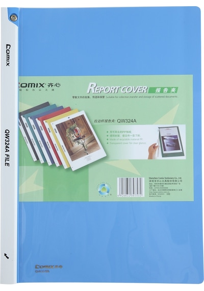 Comix Sıkıştırmalı Dosya Sırttan Klips Karışık Renk Qw324a Çok Renkli