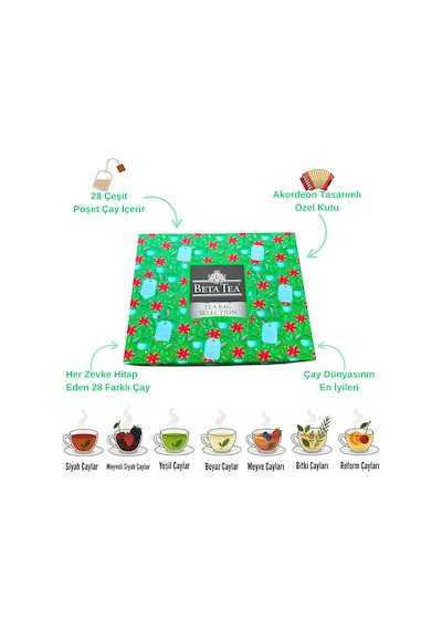 Beta Akordeon Serisi Tea Bags Selection 28'li