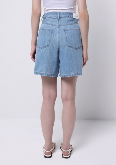 Colin's Colins Loose Fit Yüksel Bel Düz Kadın İndigo Jean Şort Cl1075120 Q1.v1 Dn44371 Denim