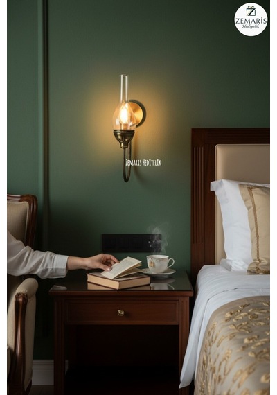 Gaz Lambası Aplik Luna Metalik - 870238731 Metalik