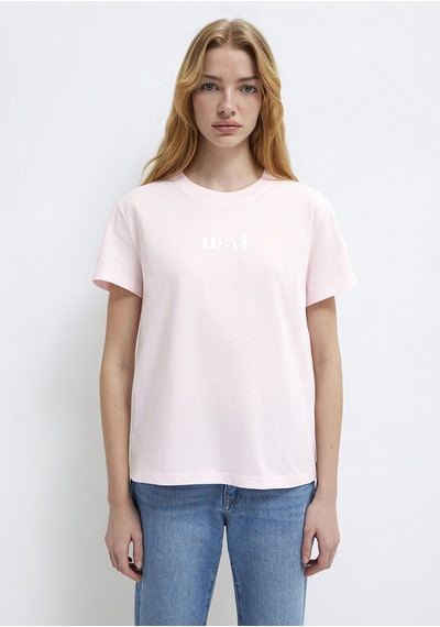 Mavi - Mavi Logo Baskılı Pembe Tişört 1612241-89200 Pembe