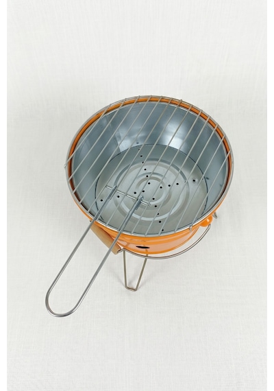 Küçük Katlanabilir Metal Piknik Izgara Mangal Barbekü Turuncu
