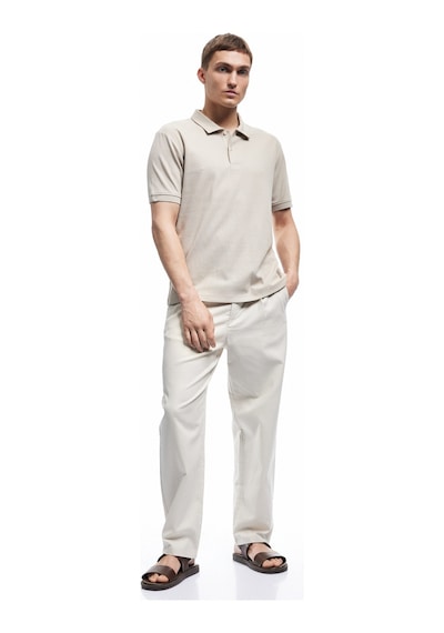 Koton Regular Fit Kısa Kollu Pamuklu Polo Yaka Tişört Gri 6wam10028mk Gri