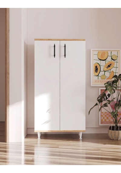 Makbulce Nazlı Çok Amaçlı Dolap Beyaz 130 X 60 Beyaz