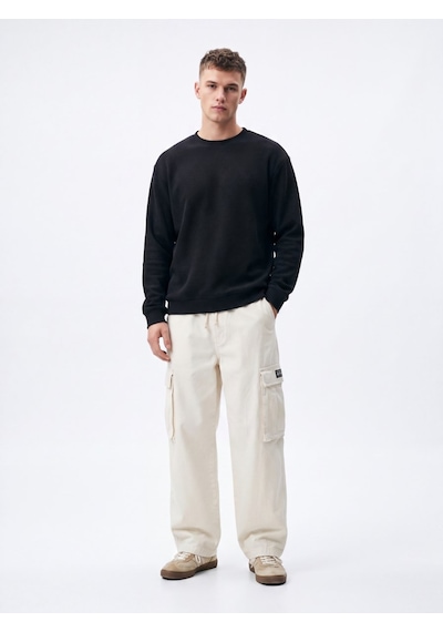 LTB Regular Fit Basic Bisiklet Yaka Lacivert Sweatshırt