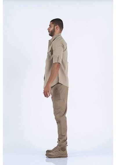 Combat Tactical Taktik Gömlek Fermuar Cepli Koruma Outdoor Gömlek Bej
