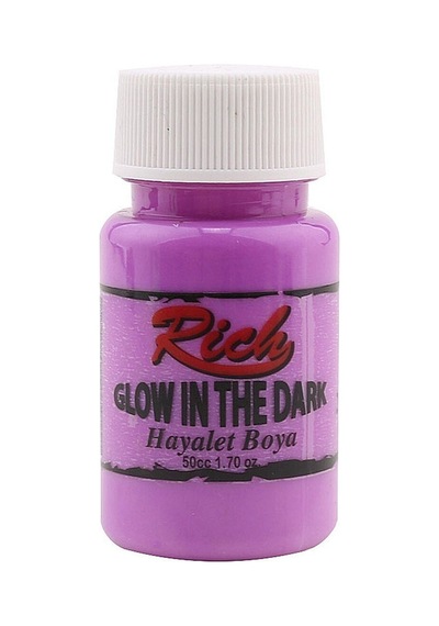 Mor Karanlıkta Parlayan Glow In The Dark Hayalet Boya Diğer
