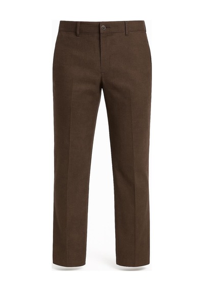 Classics Men Captiva Klasik Fit Likralı Erkek Kanvas Pantolon - 7413 Kahverengi
