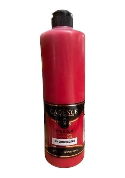 Akrilik Boya 500ml 4350 Crimson Kırmızı Ahşap Boyası Tek Renk