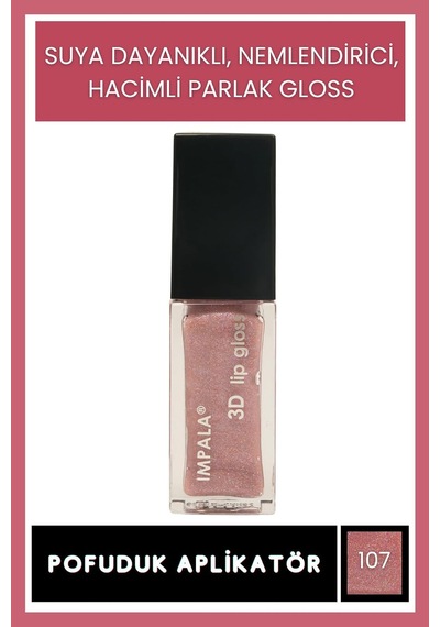 3d Lip Gloss Dudak Parlatıcı No:107 Diğer
