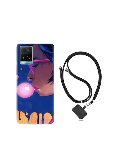 Vivo Y33S Kılıf Boyun Askılı Sakız Ve Kız 1767