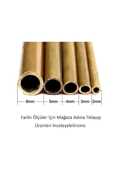 Pirinç Boru Ince Inç Boru 2-3-4-6-8-10-12-14-16-18-20+ MM