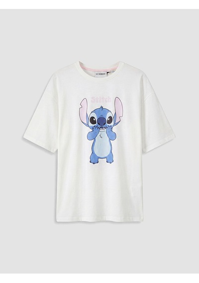 Lcw Young Ekru Stitch Baskılı Kadın Pijama Üstü