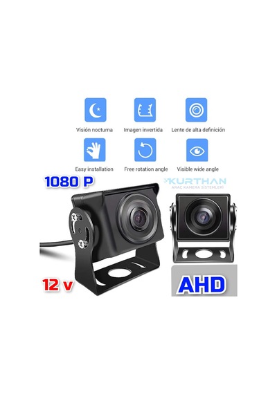Ahd 180 Derece Geniş Açılı Balık Gözü Lens Ahd 1080 P Metal Kasa