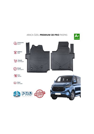 Ford Custom Araca Özel 3d Paspas 2024 2025 2026