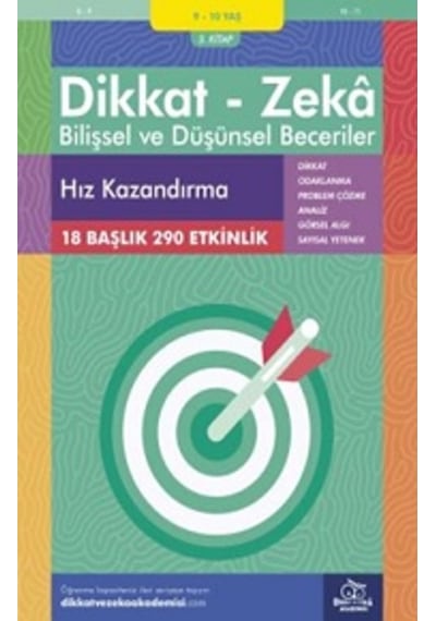 Dikkat Zeka - Bilişsel ve Düşünsel Beceriler 9-10 Yaş Hız Kazandırma 3.Kitap - Alison Primrose - Dikkat ve Zeka Akademisi