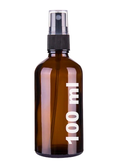 Afracam Amber 100 Ml Kapaklı Sprey Dezenfektan Cam Şişe 6 Adet Siyah