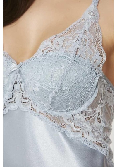 Pierre Cardin 4lü Gecelik Sabahlık Şort Çeyiz Set 7005 Mist Mist