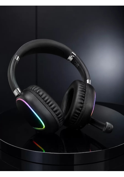 Northcity Kablosuz Bluetooth 5.0 Rgb Işıklı Kulaklık - Tek Şarjla Uzun Süre Dinlence