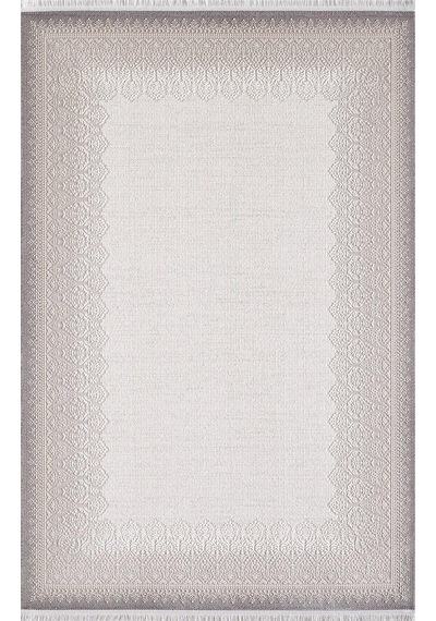 Artemis Halı Romantik 02435a Gri Bej Retro Desenli Halı Bej Gri