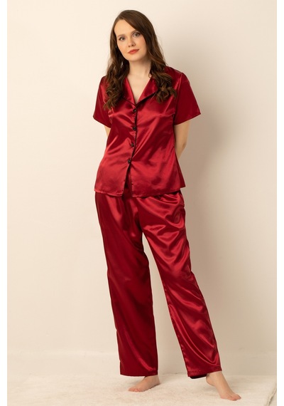 Miorre Bayan Saten Pijama Takımı 001