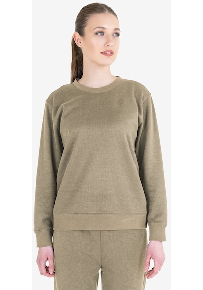 Lescon Bej Kadın Sweatshirt 23n-2102