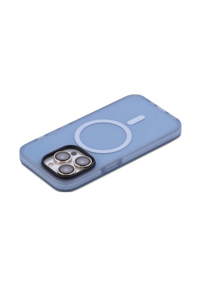Rock Apple Uyumlu iPhone 14 Pro Max Kılıf Shield Serisi Magsafe Anti Shock - Mavi Mavi