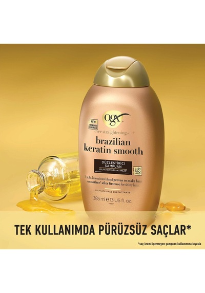 Brazilian Keratin Smooth Düzleştirici Şampuan, 385 Ml
