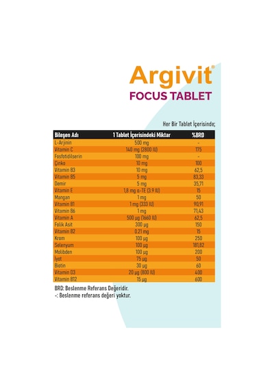 Argivit Focus 30 Tablet