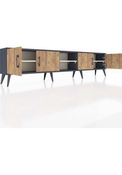 Arges Tv Ünitesi 3 Raflı 4 Kapaklı 220x30x51 Antrasit-çam/aytaşı Atlas Çam/aytası - Antrasıt Arges Tv Ünitesi 3 Raflı 4 Kapaklı 220x30x51 Antrasit-çam/aytaşı Atlas Çam/aytası - Antrasıt