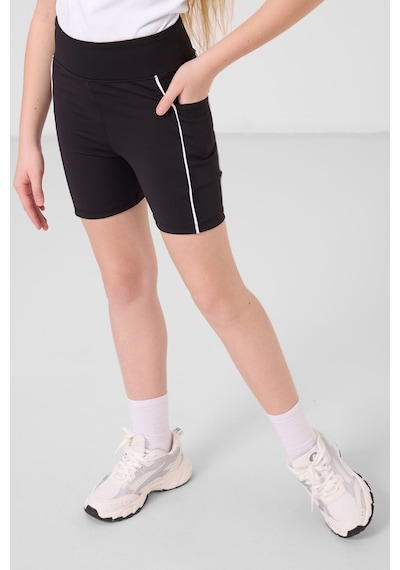 Tommylife Siyah Esnek Standart Fit Basic Performans Kız Çocuk Tayt - 75189 Siyah