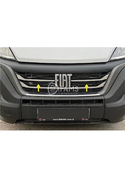 Fiat Ducato Krom Ön Panjur 3 Parça 2022 Ve Üzeri Paslanmaz Çelik