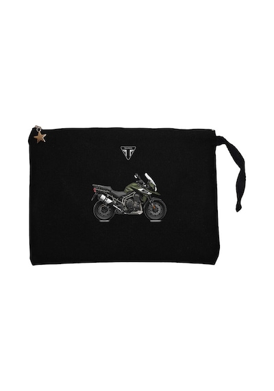 Triumph Tiger Explorer Siyah Clutch Astarlı Cüzdan / El Çantası Siyah