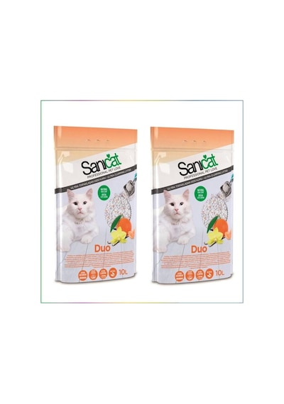 Tozsuz Vanilyalı Mandalina Aromalı Doğal Kedi Kumu 10 Lt X 2 Adet