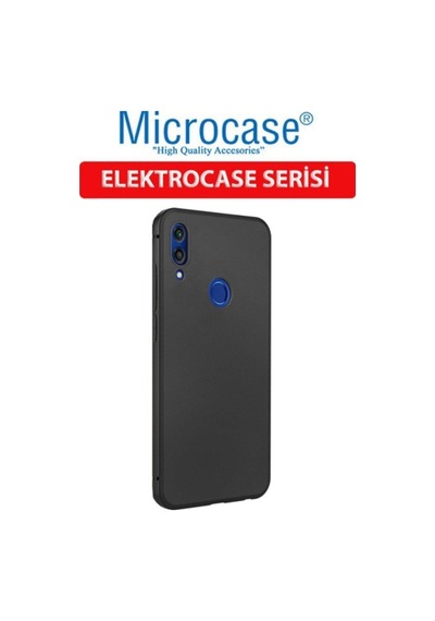 Microcase Huawei Honor 8C Elektrocase Serisi Silikon Kilif -Siyah 389412608