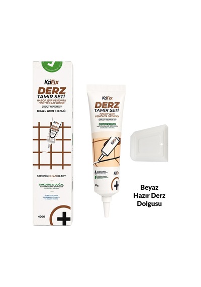 Hazır Derz Dolgu Tüpü Beyaz 400 Gr Hızlı Kuruyan Derz Tamir Ve Yenileme Tüpü
