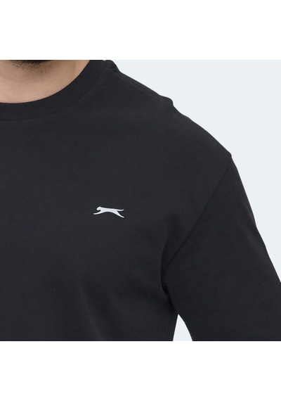 Slazenger VELLAMO Erkek Oversıze Siyah Tişört