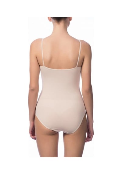 NBB Kadın Beyaz İnce Askılı Çıtçıtlı Body 001