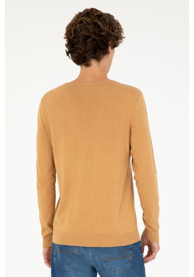 U.S. Polo Assn. U.s. Polo Assn. Erkek Camel Melanj Kazak /triko 50293505-vr122
