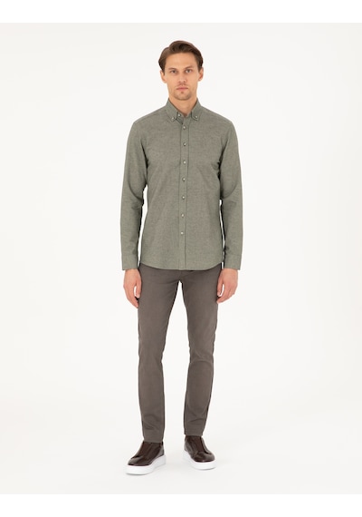Pierre Cardin Erkek Haki Gömlek Desenli 50293756-vr027 Haki