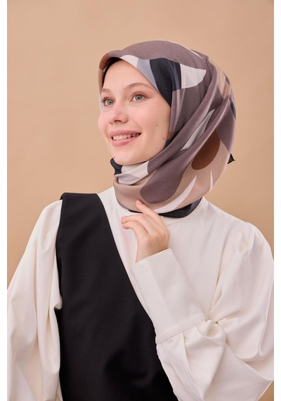 Silk Home Aura Eşarp 140001-01 Siyah, Vizon, Kahve, Gri