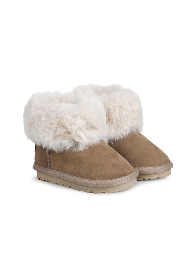 Buckhead Kız Çocuk Kürklü Bot Buck3064 Chestnut Furly Bej