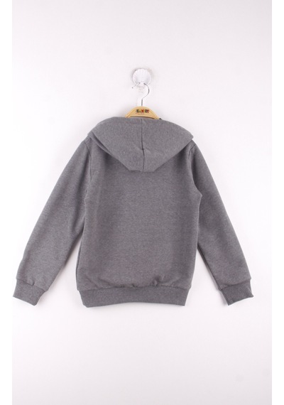 Toontoy Kids Toontoy Erkek Çocuk La Casa Baskılı Sweatshirt Antrasit Melanj