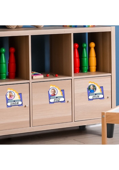 Öğrenci Yaka Ve Dolap İsim Kartları Mb1 40'lı Paket