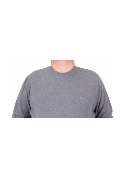 Moc Grande Mocgrande Büyük Beden Selanik Classic Sweat 23200 Antrasıt-Antrasıt