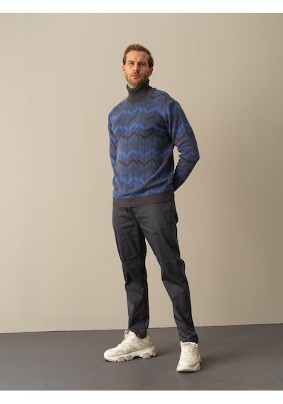 Xint Antrasit Regular Fit Balıkçı Yaka Pamuklu Kazak 801675