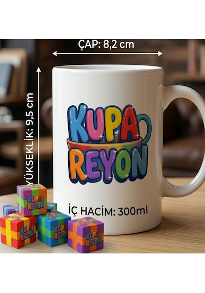 Kalpçiçek Kupa Bardak Tasarım Çok Renkli